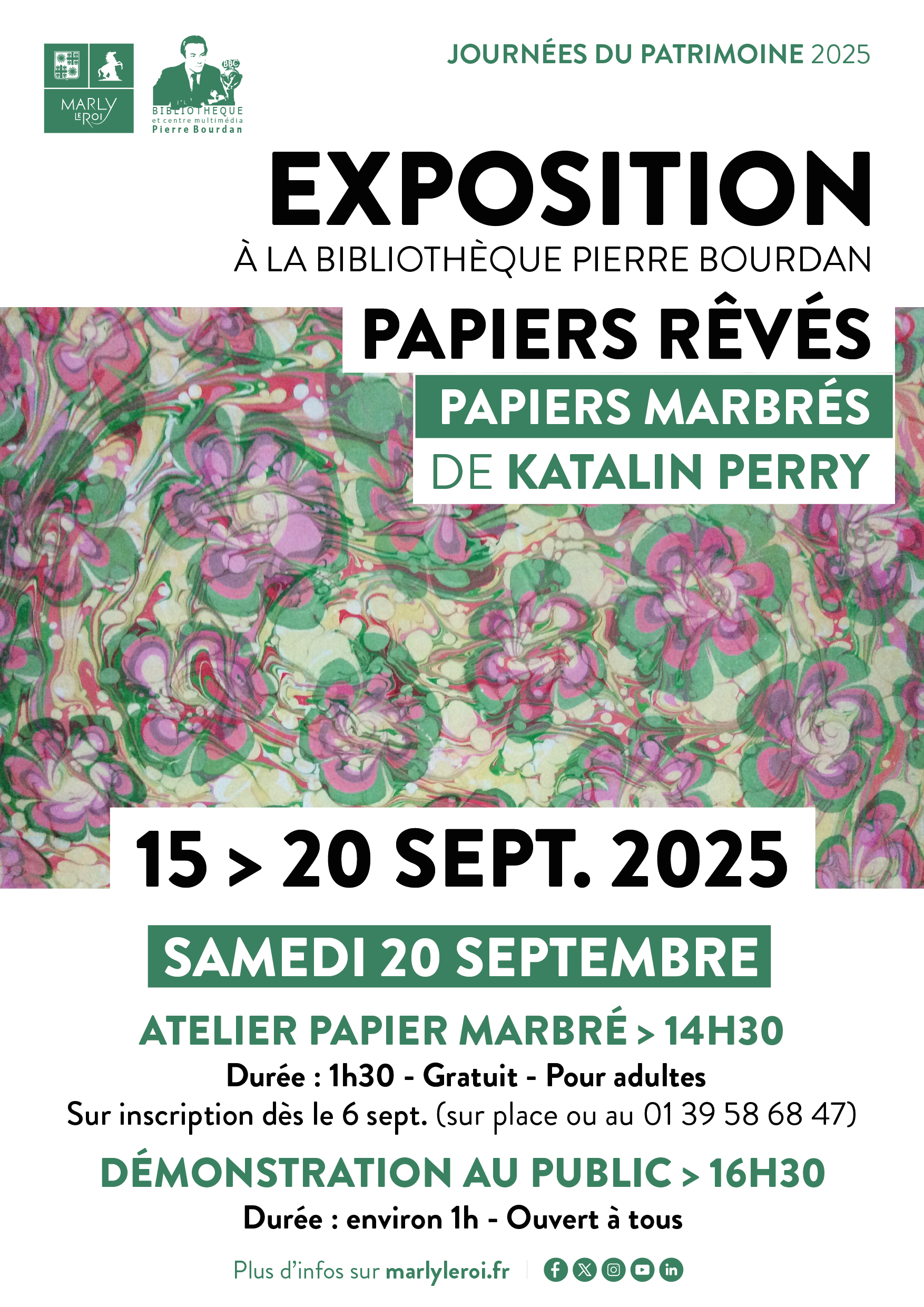 AFFICHE Expo bib papier marbré VF 